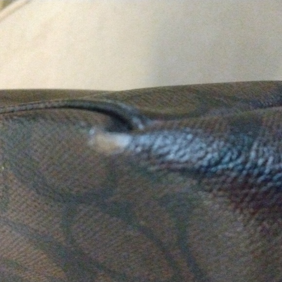 Coach leather monogram shoulder bag - Picture 7 of 12